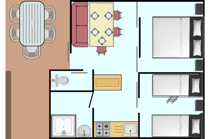 Plan Campitel - Chalet 5 personnes