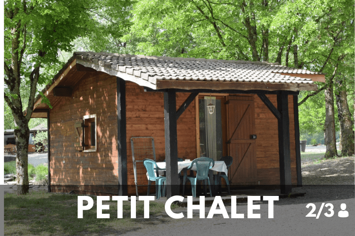 Petit Chalet à louer en Isère dans le Camping les 3 lacs du Soleil à Trept