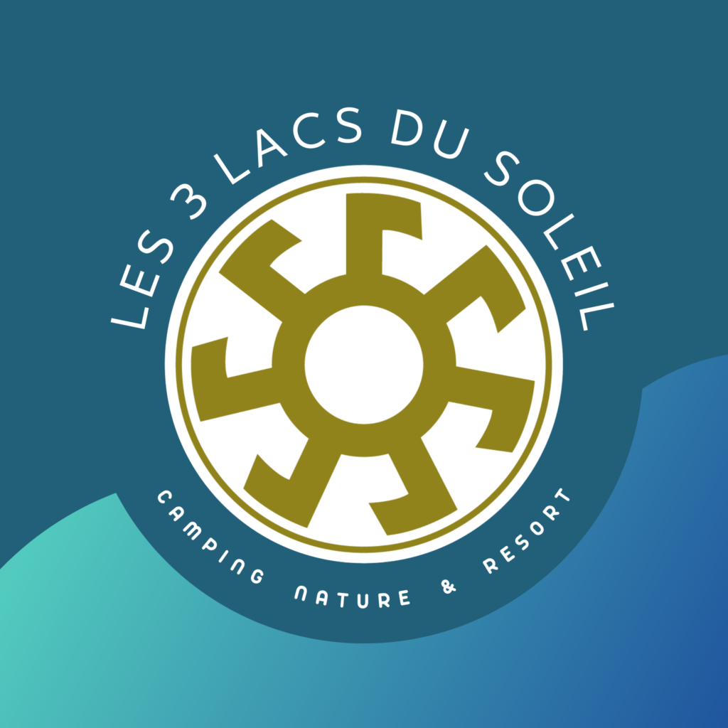 Camping les 3 Lacs du Soleil - Roue solaire - Logo