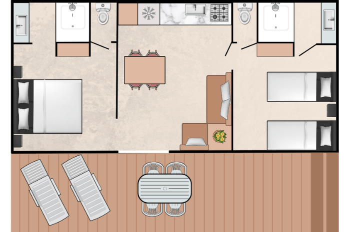 Plan o'hara - Location de mobil-home Camping en Isère