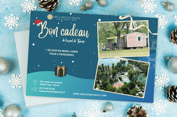Bon cadeau - Camping les 3 Lacs du Soleil en Isère à Trept