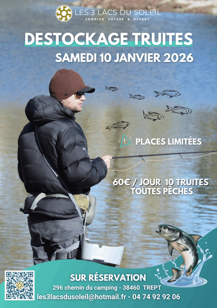 Déstockage de truites à Trept - Les 3 lacs du soleil - Le 10 janvier 2026