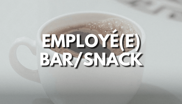 Offre d'emploi saisonnier - Camping les 3 lacs du soleil en Isère : Bar snack