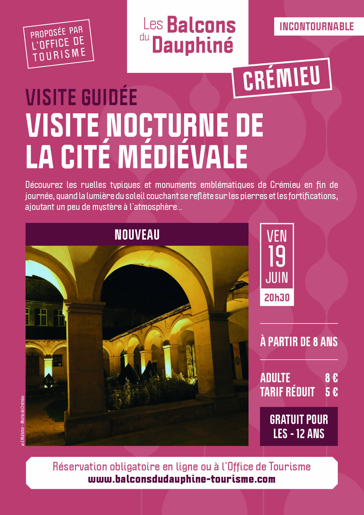 Visite guidée - Nocturne - Crémieu - Office de Tourisme des Balcons du Dauphiné
