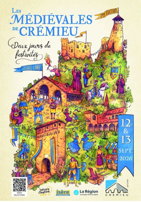 Médiévales de Crémieu les 12 et 13 septembre 2026